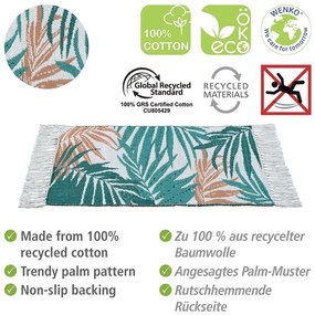 Zielony tekstylny dywanik łazienkowy 50x80 cm Suva – Wenko