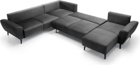 Narożnik BOSCO XL zestaw z elektryczną funkcją regulacji tkanina Monolith 95 Szary WERSAL