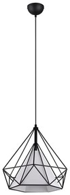 Czarna lampa wisząca ø 38 cm Babette – Trio