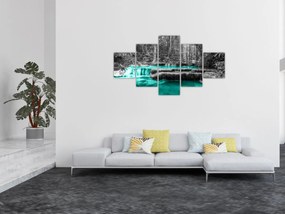 Obraz - Zimowa rzeka (125x70 cm)