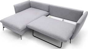 Popielaty narożnik z pojemnikiem do salonu N8-Z32