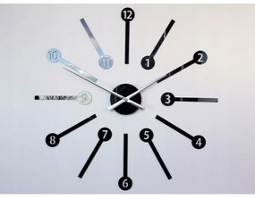 Zegar ścienny naklejany duży nowoczesny akrylowy na ścianę do salonu loft