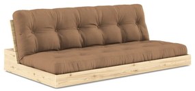 Brązowa rozkładana sofa 196 cm Base – Karup Design