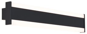 Nowoczesna lampa ścienna czarna CCT 60 cm z LED IP54 - Vanya