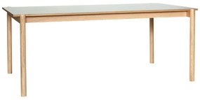 Stół z litego drewna dębowego 107x190 cm Oblique – Hübsch