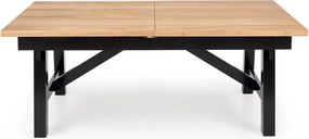 Rustykalny stół z dębowymi lamelami Fiesta Halmar