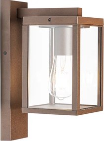 Industrialna zewnętrzna latarnia ścienna rdzawo-brązowa IP44 - Charlois