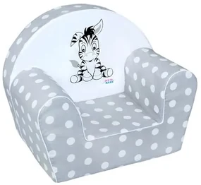 New Baby Fotelik dziecięcy Zebra szary, 42 x 53 cm