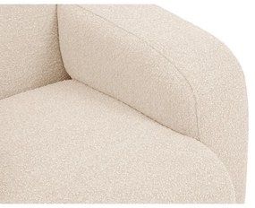 Beżowy fotel z materiału bouclé Molino – Micadoni Home