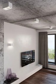 Biały prostokątny plafon LED - EX509-Lenobri