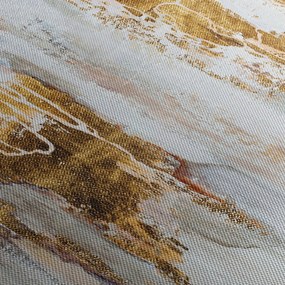Obraz - Abstrakcja ze zotym (125x70 cm)