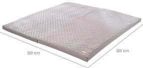 Ciemnoszara mata do zabawy dla dzieci 120x120 cm Style – Roba