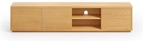 Szafka pod TV w dekorze dębu w naturalnym kolorze 200x44 cm Abilen − Kave Home