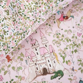 Różowa bawełniana pościel dziecięca dwuosobowa 200x200 cm Fairytale – Belle &amp; Boo