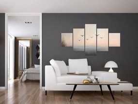 Obraz - Stado ptaków (125x70 cm)
