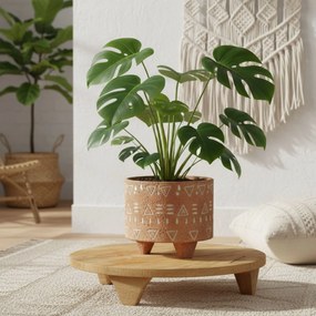 Drewniana podstawka pod kwiaty CON, drewno mango