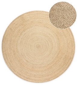 Okrągły dwustronny dywan z juty ø 140 cm Braided Ivory – Hanse Home