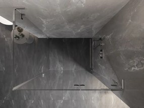 Mexen Lunar L kabina prysznicowa uchylna prawa 100 x 80 cm, transparent, chrom - 834L-100-080-01-00-P