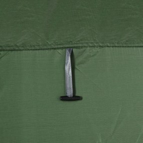 Outsunny Namiot prysznicowy i toaletowy z funkcją przenośności - idealny na kemping, przebieralnia, przenośne WC - zielony, 126 x 124 x 189 cm