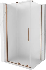 Mexen Velar kabina prysznicowa rozsuwana 100 x 85 cm, szron, różowe złoto - 871-100-085-31-60