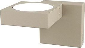 Nowoczesny reflektor ścienny Up, 1 lampa, oprawka GX53, maks. 9 W - konstrukcja metalowa w kolorze piaskowym, nowoczesny design