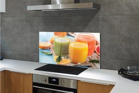 Szklany Panel Koktajle kolorowe szklanki