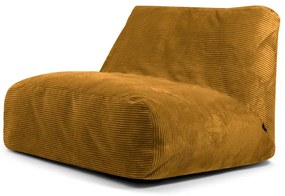 Musztardowy sztruksowy worek do siedzenia Sofa Tube – SLOWDOWN