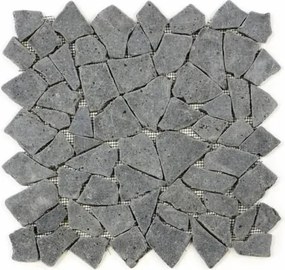 Mozaika kamienna z andezytu Garth na siatce ciemno szara 1 m2