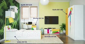 Białe łóżko dziecięce 90x200 3 kolory A2-R68