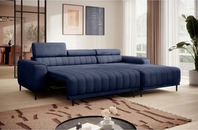 Narożnik CALDO S/MINI Prawostronny z funkcją spania wolnostojący w tkaninie RUN AGAIN 77 WERSAL