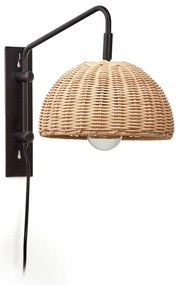 Czarno-naturalny kinkiet ø 23 cm Damila – Kave Home