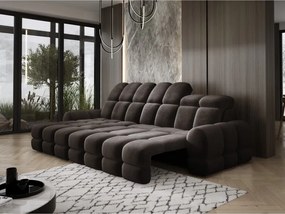 Narożnik TOLLO MINI S Lewostronny Elektryczna regulacja Salvador 04 kolor Szary WERSAL