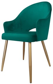 Krzesło obrotowe Velvet podstawa złota MG20