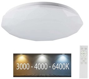 LED Plafon ściemnialny LED/40W/230V 3000K/4000K/6500K + pilot