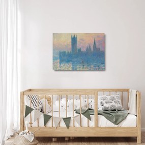 Obraz na szkle - Claude Monet, The Houses of Parliament, Sunset, reprodukcje (70x50 cm)