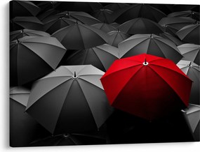Obraz otwartych parasoli (70x50 cm)