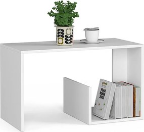 Stolik kawowy AKORD PAUL Biały 80 cm kolor Biały mat 80x40x45 cm