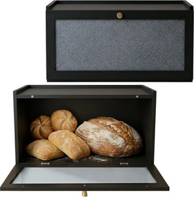 Bambusowy chlebak VITRINE, 25 x 40 x 21,5 cm
