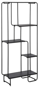 Czarny metalowy regał 76x180 cm Sleco – Ixia