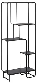 Czarny metalowy regał 76x180 cm Sleco – Ixia
