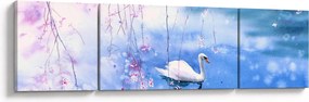Obraz - Magiczne jezioro (170x50 cm)