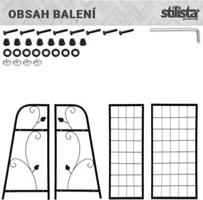 STILISTA stojak na rośliny, 61,5 x 61,5 x 29 cm, stal
