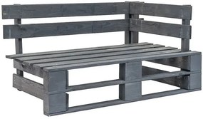 Ławka ogrodowa z palet Cocoro 2X - szara
