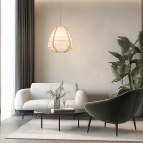 Biała lampa wisząca Nagoja – Candellux Lighting