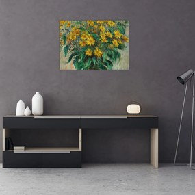 Obraz - Claude Monet, Jerusalem Artichoke Flowers, reprodukcje (70x50 cm)