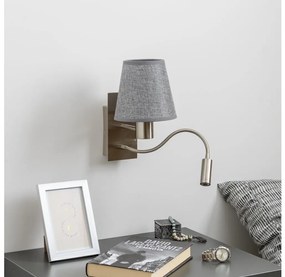 Brilagi - LED Kinkiet NUBILA 1xE27/25W/230V + LED/3W chrom/szary