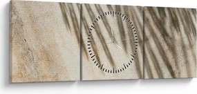 Obraz - Cienie (z zegarem) (90x30 cm)