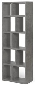 Szary regał w dekorze betonu 70x198 cm Berlin – TemaHome