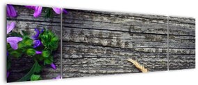 Obraz - kwiaty polne (170x50 cm)