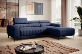 Narożnik CALDO S/MINI Prawostronny z funkcją spania wolnostojący w tkaninie RUN AGAIN 77 WERSAL